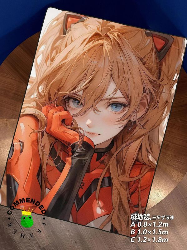 【海外代購】皇呱 《明日香美顏》二號機專屬駕駛員裝飾畫 地毯午睡毯 