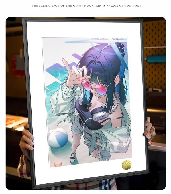 【海外代購】皇呱 《酷颯紗織隊長》蔚藍檔案阿里烏斯戰術小隊裝飾畫 午睡毯 地毯 