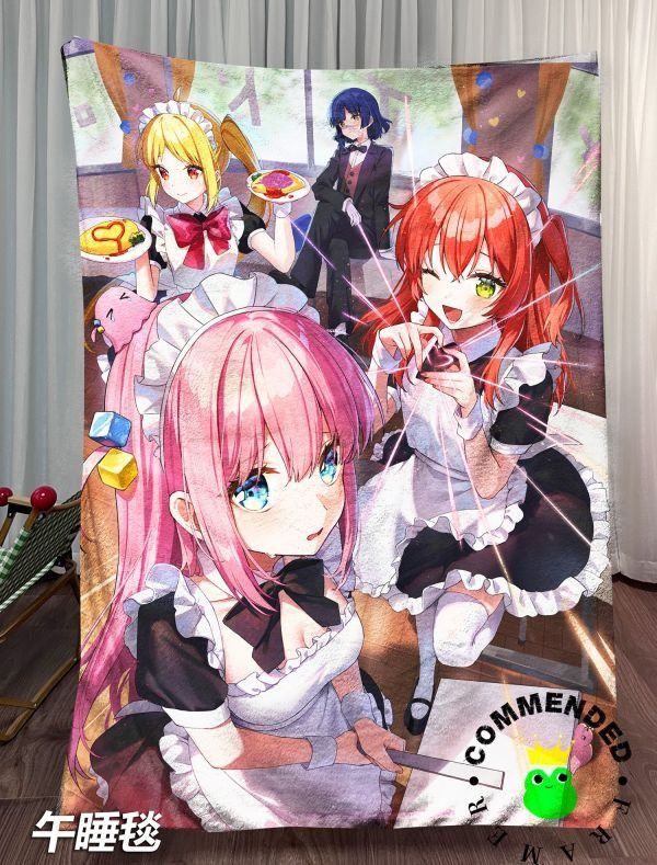 【海外代購】皇呱《孤獨搖滾女僕餐廳》孤獨搖滾後藤獨伊地知虹夏山田涼喜多鬱代裝飾畫 