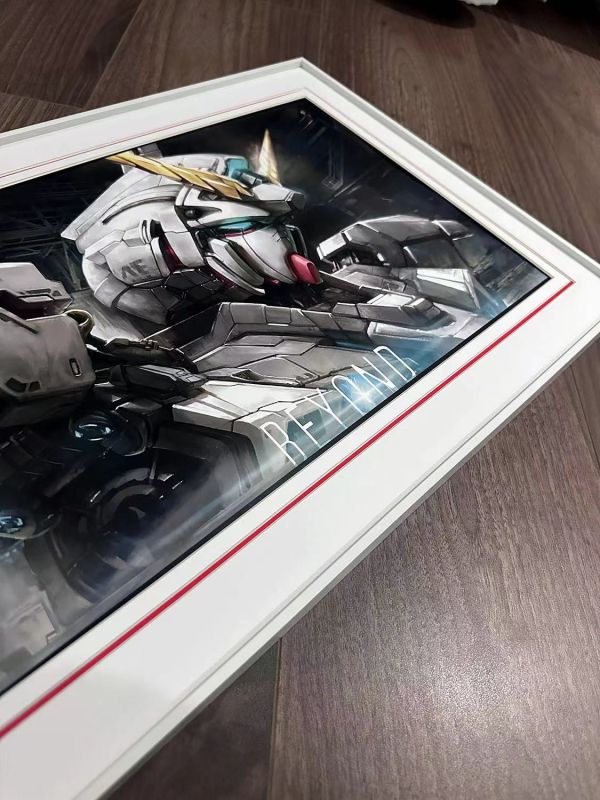 【海外代購】千鳥社 獨角獸鋼彈 RX-0機動戰士Gundam 裝飾畫 