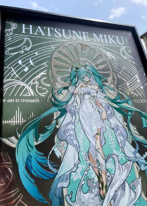 【海外代購】千鳥社《繆斯初音》初音未來繆斯女神透光裝飾畫 