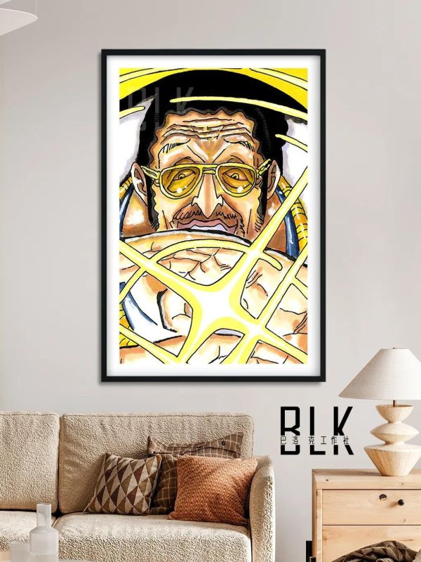 【海外代購】巴洛克 《海軍三大將》海賊王裝飾畫冰箱貼 