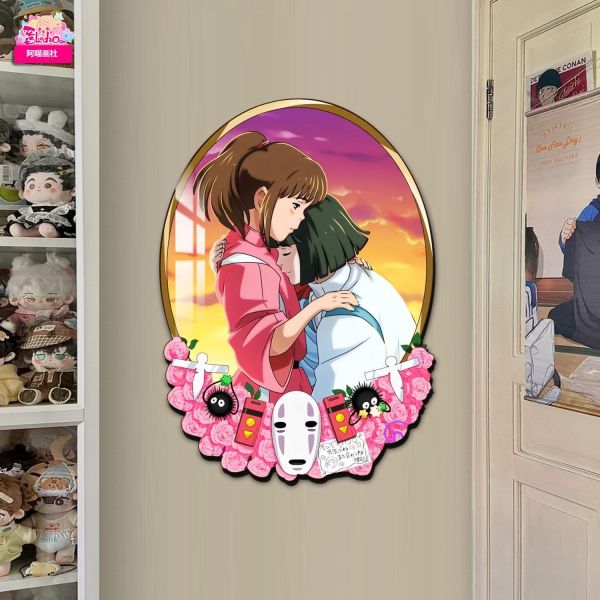 【海外代購】阿喵畫社 千與千尋鏡 發光燈帶裝飾畫 