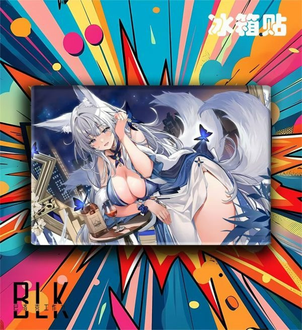 【海外代購】巴洛克 微醺信濃Shinano碧藍航線鵗裝飾畫/冰箱貼 