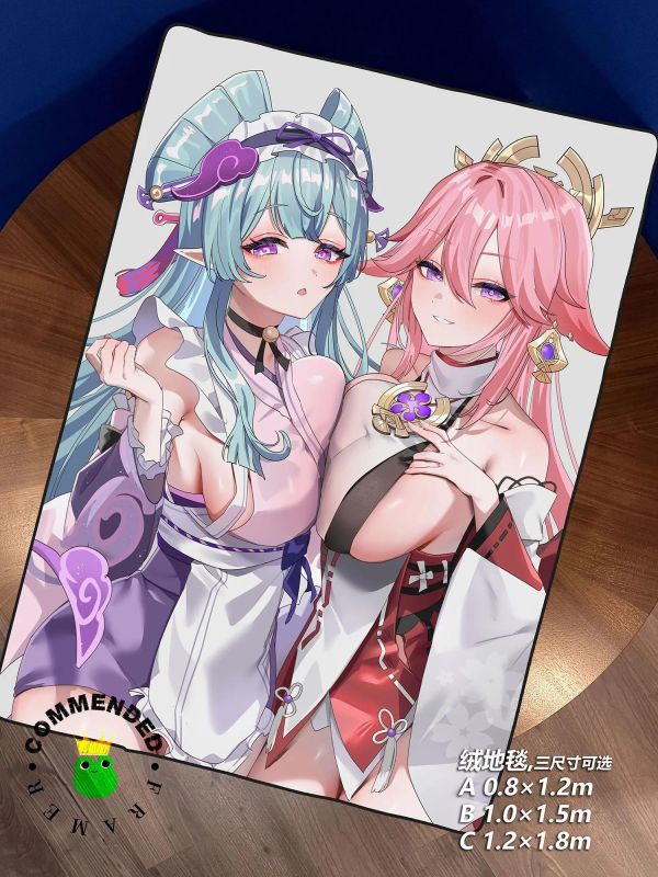 【海外代購】皇呱《瑞希神子傲人身材》原神夢見月瑞希裝飾畫 午睡毯 地毯 