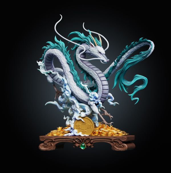 【預定】wawa 招財系列-招財千尋白龍 賑早見琥珀主 