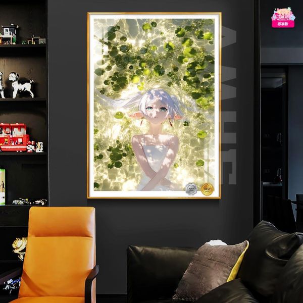 【海外代購】阿喵畫社 薄荷 芙莉蓮 新品12K主題超清裝飾畫 牆面掛毯 冰箱貼 