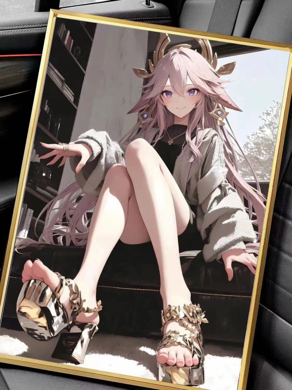 【海外代購】千鳥社 宮司大人Yae Miko 原神 八重神子單人照 裝飾畫 