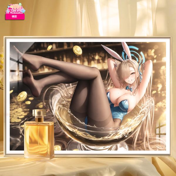 【海外代購】阿喵畫社 酒杯女郎 一之瀨明日奈 8k超大超清裝飾畫 滑鼠墊  床頭地墊 