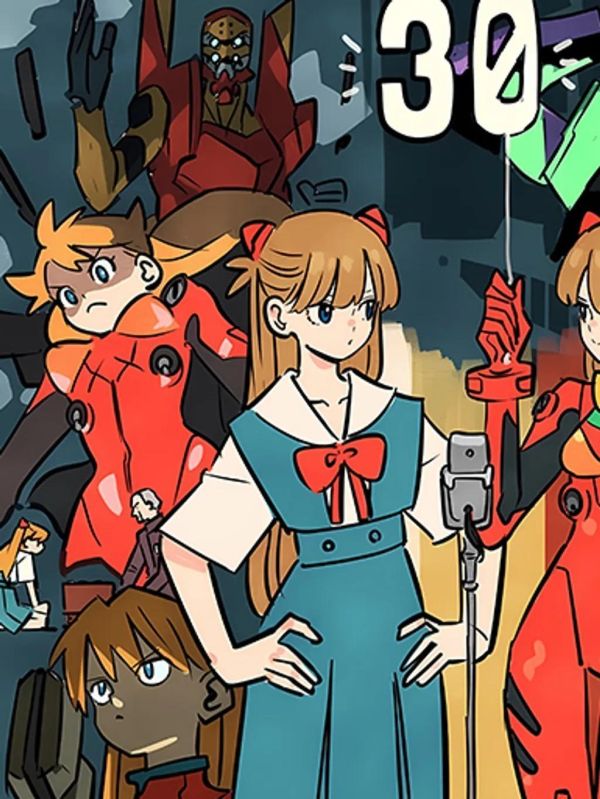 【海外代購】巴洛克《百變明日香》新世紀福音戰士裝飾畫冰箱貼 