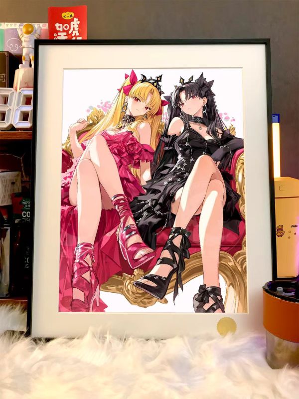 【海外代購】星空《雙色遠坂凜》Tohsaka Rin紅色惡魔Fate/stay night動畫二次元裝飾畫 