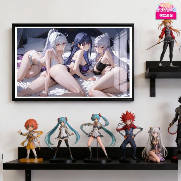 【海外代購】阿喵畫社 崩壞三姊妹的晚安 布洛芽衣琪亞娜 8k全景高清裝飾畫 滑鼠墊 床頭地墊  冰箱貼 