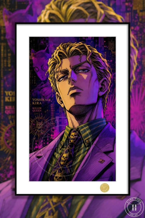 【海外代購】H2 《JOJO吉良吉影》JOJO的奇妙冒險不滅鑽石裝飾畫 