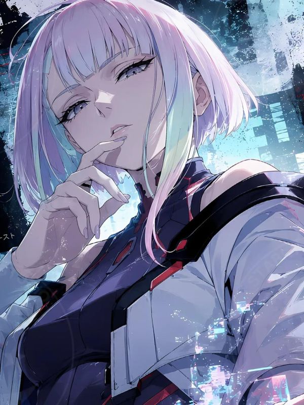 【海外代購】星空 《賽博風露西》Lucy賽博朋克邊緣行者裝飾畫 