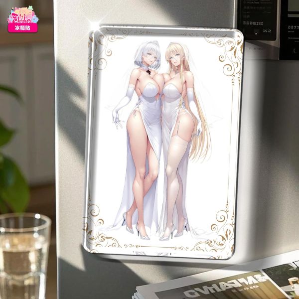 【海外代購】阿喵畫社 《碧藍航線》 婚紗 提爾皮茨與俾斯麥 新品12K超清主題裝飾畫 牆面掛毯 冰箱貼 