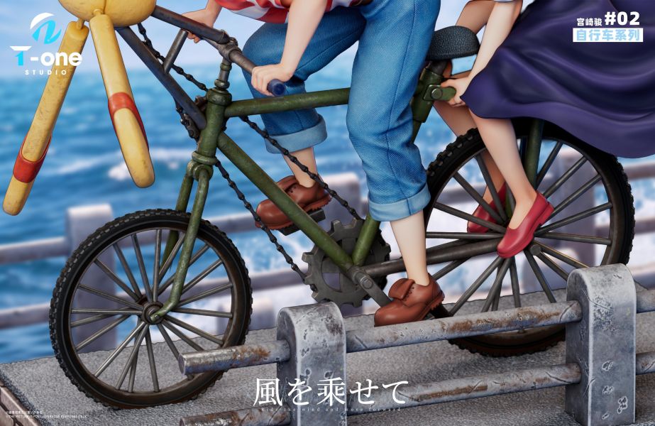 【預定】T-one 宮崎駿 自行車系列002-乘風而行 魔女宅急便 琪琪與蜻蜓 
