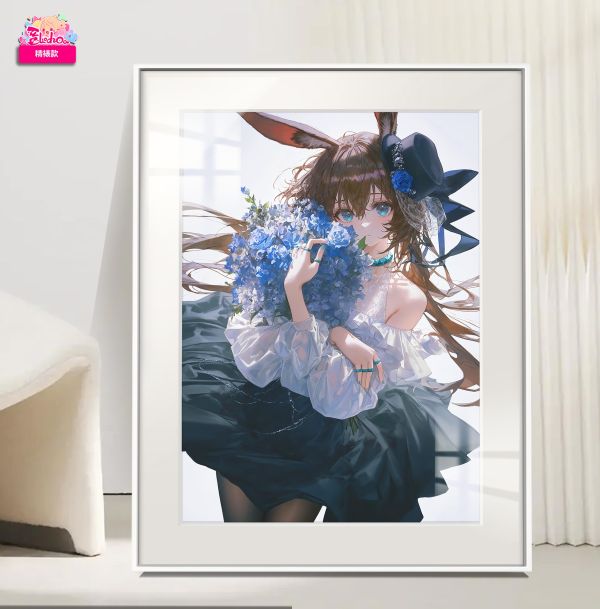 【海外代購】阿喵畫社 明日方舟 阿米婭 展館級8k超清精裱畫 午睡毛毯 牆面掛毯 床頭地墊 冰箱貼 