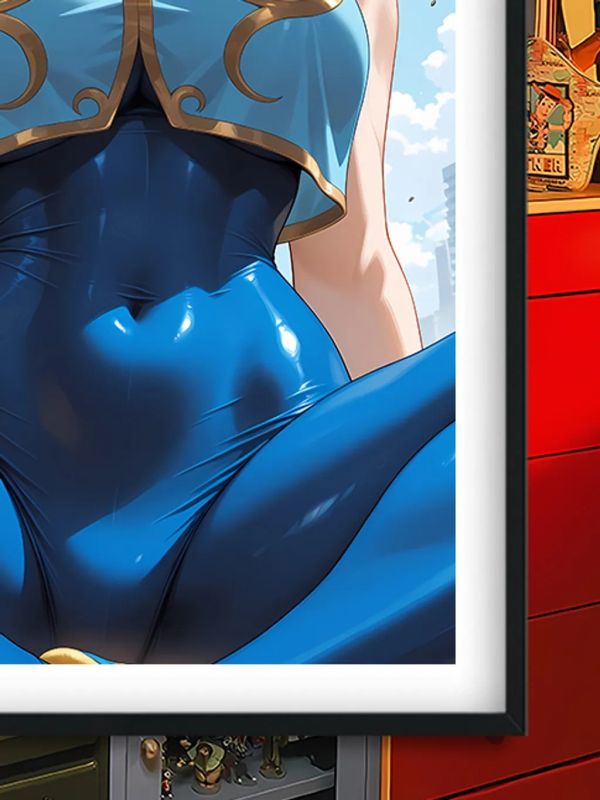 【海外代購】巴洛克《 瑜伽春麗》街頭霸王Chun-Li裝飾畫冰箱貼 