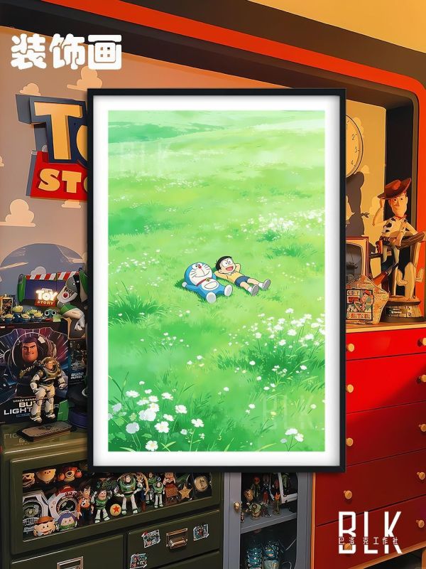 【海外代購】巴洛克 《草坪哆啦》裝飾畫 哆啦A夢 
