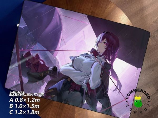 【海外代購】皇呱《星穹鐵道卡媽》崩壞 星核獵手成員壞女人卡芙卡裝飾畫 午睡毯 地毯 