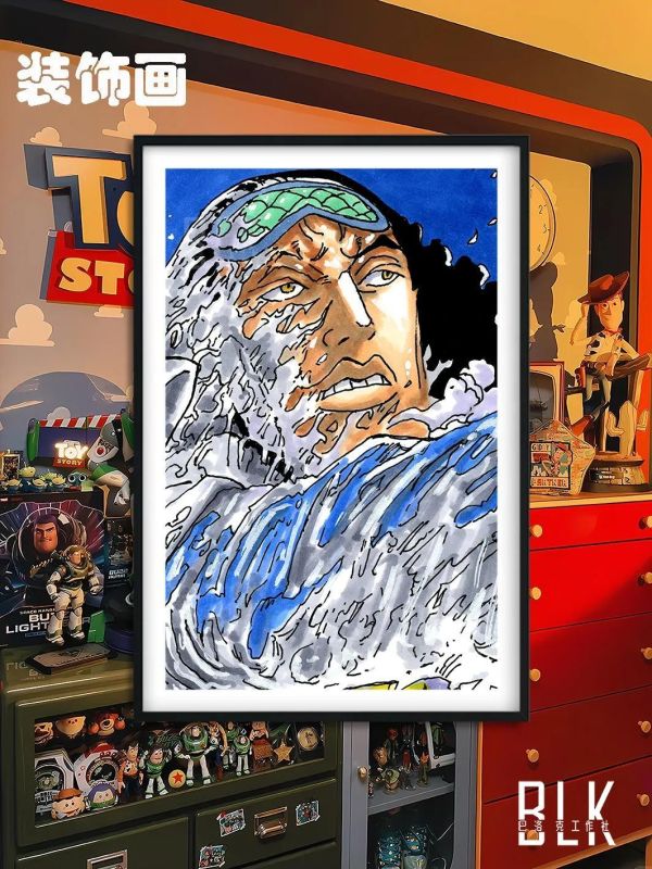 【海外代購】巴洛克 《海軍三大將》海賊王裝飾畫冰箱貼 