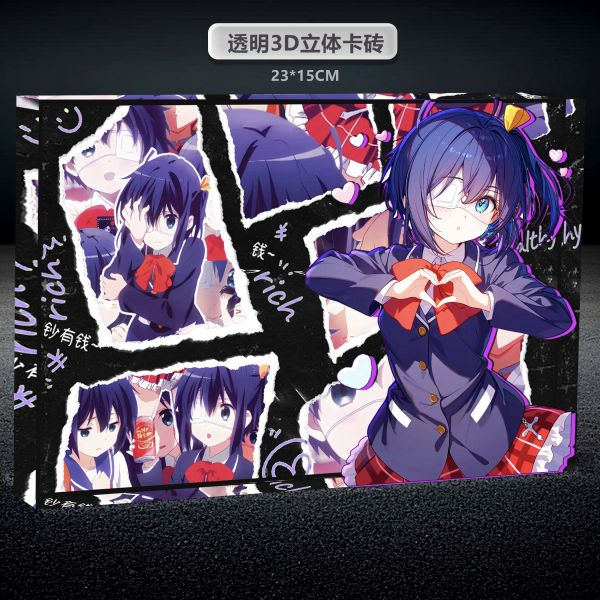 【海外代購】阿喵畫社 小鳥遊六花 1.9cm厚大雙層透明收藏裝飾磚 