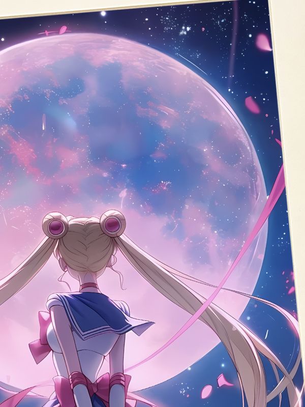 【海外代購】星空 《水冰月》美少女戰士月野兔動漫小兔裝飾畫 