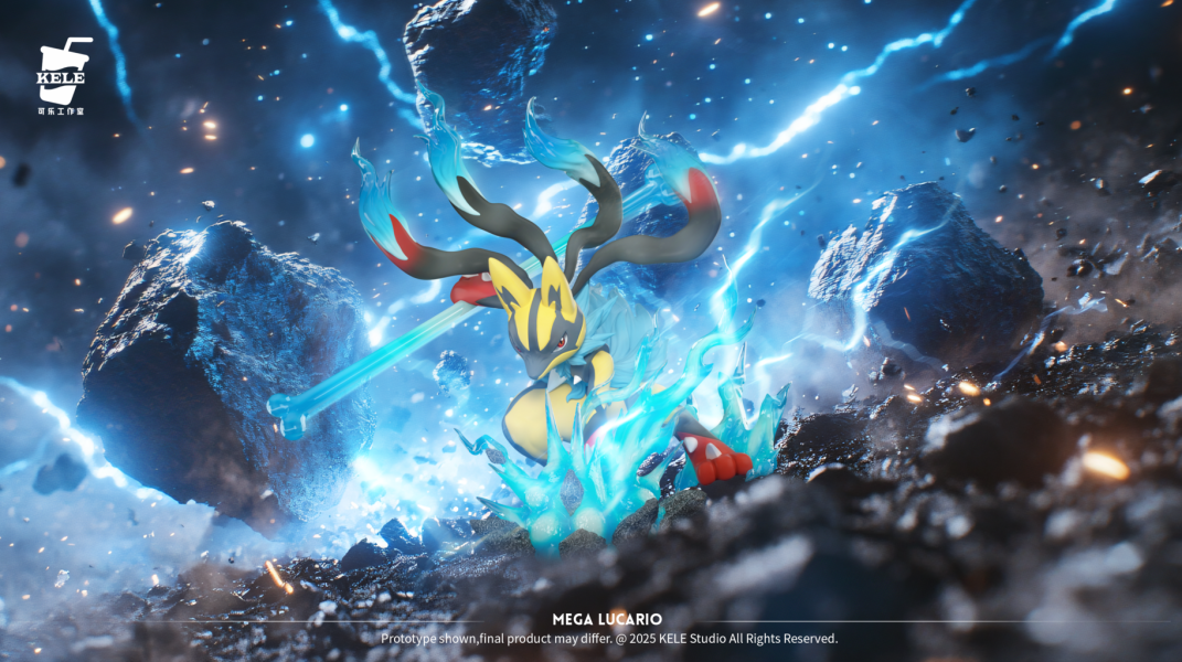 【預定】可樂小作坊 圖鑑1/20系列第五彈-mega路卡利歐 