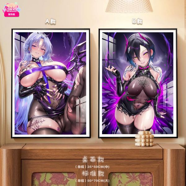 【海外代購】阿喵畫社 碧藍航線 惡墮 阿爾薩斯/爾里希·馮·胡滕雙聯 8k超大高清裝飾畫 