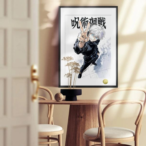 【海外代購】皇呱 《天才五條悟》咒術回戰裝飾畫 午睡毯 地毯 