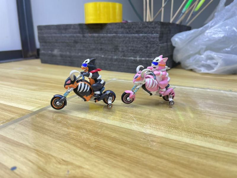【預定】AU 狗子圖鑑系列 摩托車戴魯比狗 