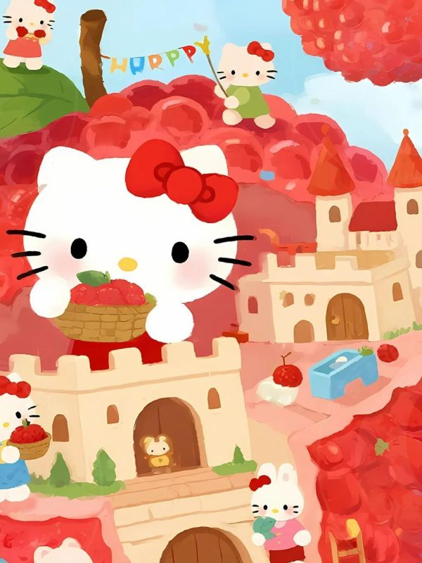 【海外代購】星空 《荔枝kitty》Hello Kitty三麗鷗裝飾畫 