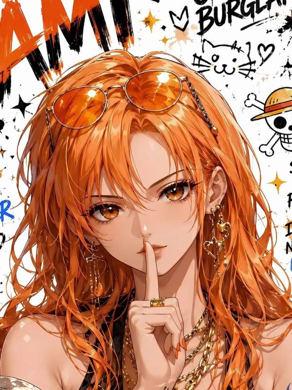【海外代購】星空 《塗鴉娜美》海賊王裝飾畫 