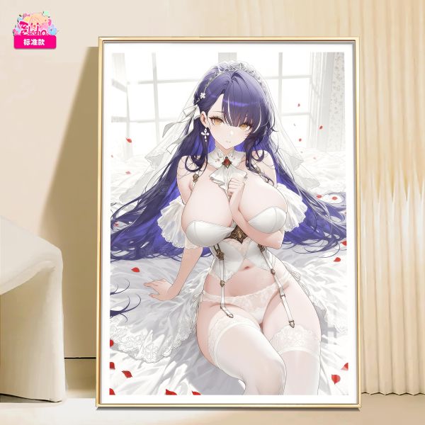 【海外代購】阿喵畫社 花嫁 婚紗 特拉法爾加-碧藍航線 新品12K超清主題裝飾週邊 床頭地墊 午睡毛毯 4公斤大護腕滑鼠墊 冰箱貼 