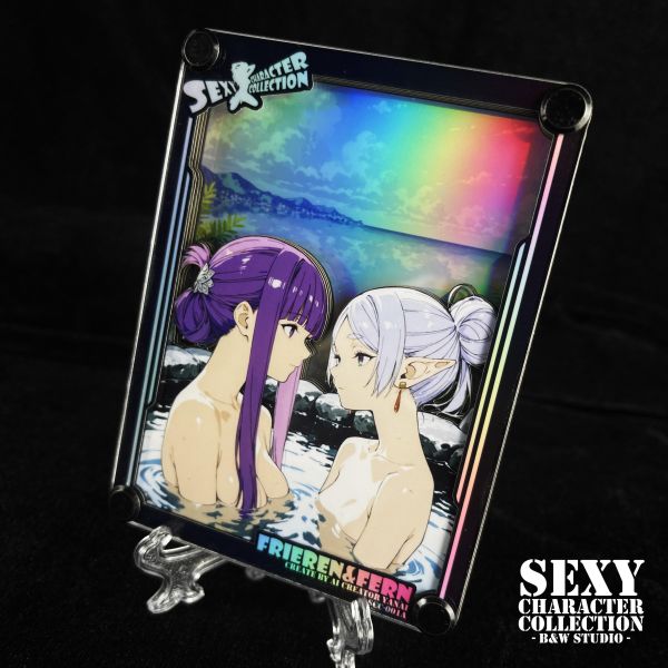 【R18-海外代購】黑白畫映 B&W Sexy Character Collection 001 Frieren&Fern 女性角色鐳射卡磚 芙莉蓮&費倫 