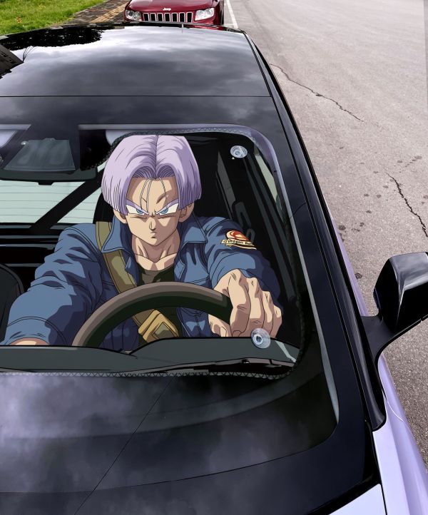 【海外代購】千鳥社 《汽車前擋遮陽－特南克斯》夏季汽車遮陽防曬前擋開車二次元龍珠特蘭克斯超級賽亞人 