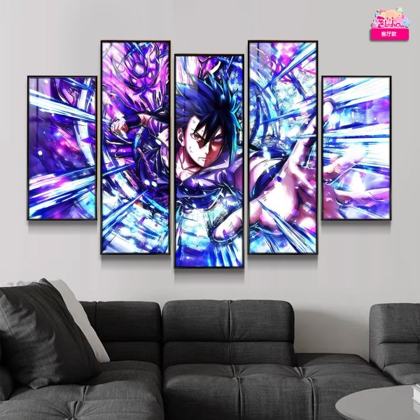 【海外代購】阿喵畫社 六道佐助五幅套裝 發光滑鼠墊 滑鼠墊 床頭地墊  冰箱貼 