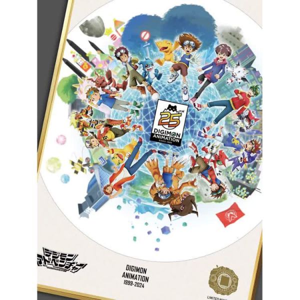 【海外代購】千鳥社 數碼寶貝25週年 八神太一亞古獸 裝飾畫 