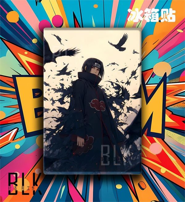 【海外代購】巴洛克 《烏鴉鼬》宇智波鼬火影忍者裝飾畫冰箱貼 
