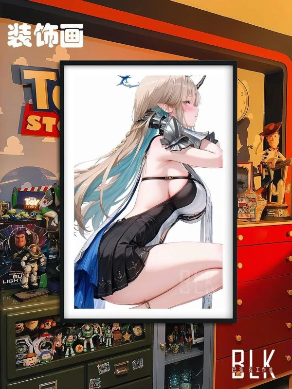 【海外代購】巴洛克 《蹲姿卡提希婭》鳴潮裝飾畫冰箱貼 