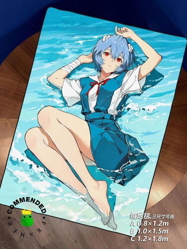 【海外代購】皇呱 《悲情綾波麗》綾波麗冷若冰霜第一適格者裝飾畫 午睡毯 地毯 