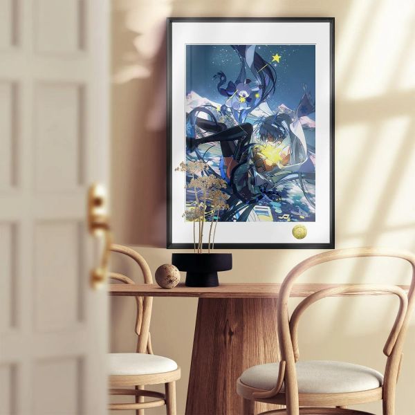 【海外代購】皇呱 《初音星空墜落》初音未來星空墜落裝飾畫 午睡毯 地毯 