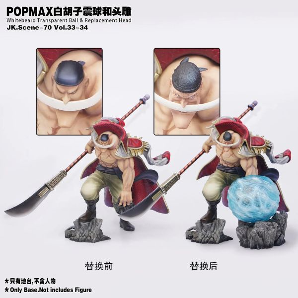 【預定】JacksDo 白鬍子震球＆頭雕 海賊王 