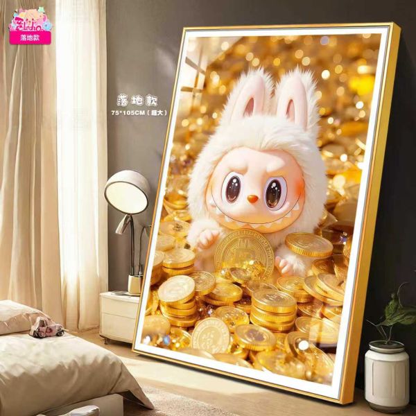【海外代購】阿喵畫社 八方來財 labubu 8k主題高清裝飾畫 
