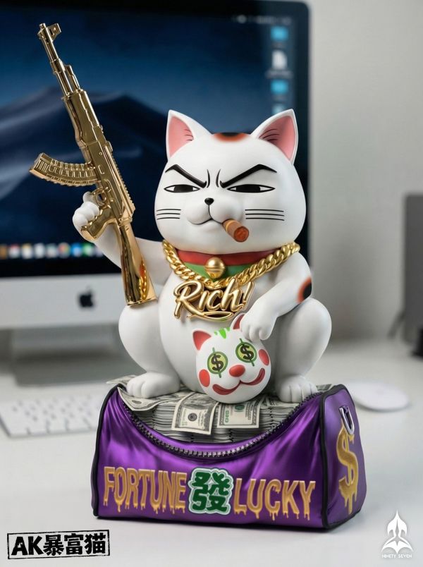 【預定】NINETY SEVEN AK暴利招財貓 