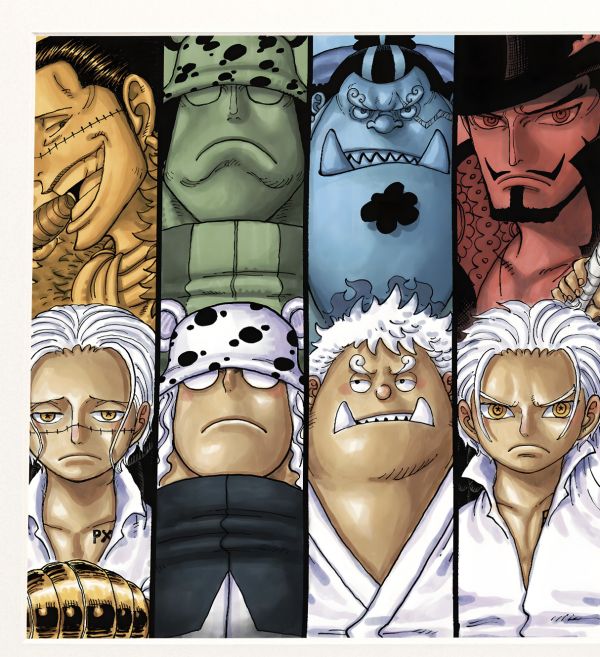 【海外代購】H2 《熾天使》海賊王七武海女帝漢庫克鷹眼明哥克洛克達爾大熊裝飾畫 