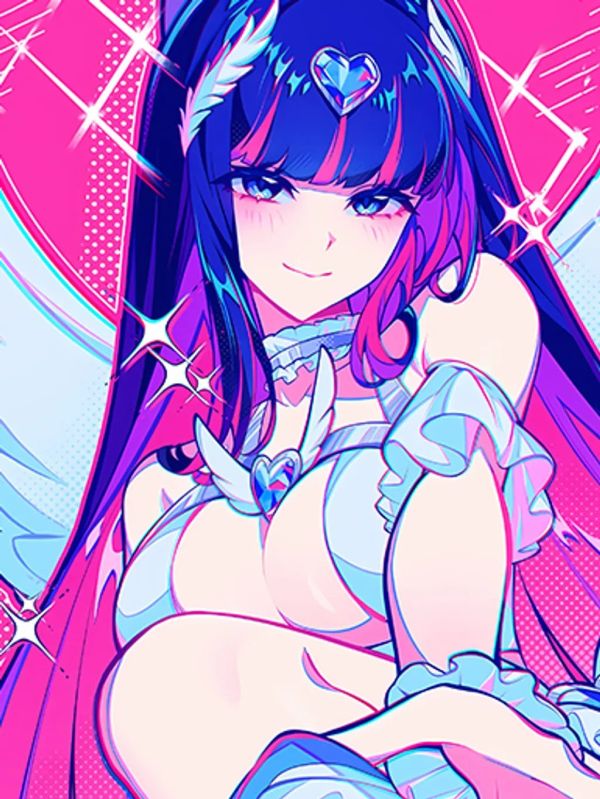 【海外代購】巴洛克 《粉色天使》吊帶襪天使裝飾畫冰箱貼 