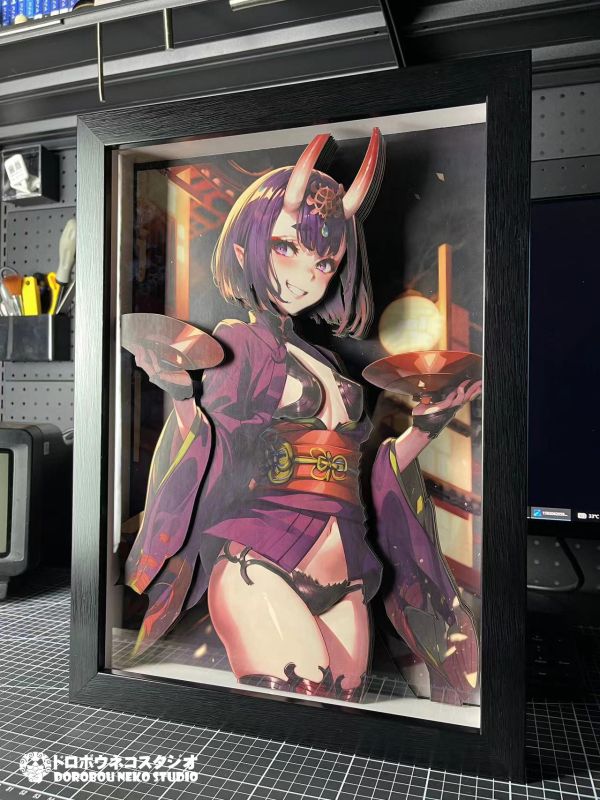 【海外代購】泥棒貓 DSMG-059 酒吞童 立體裝飾畫 