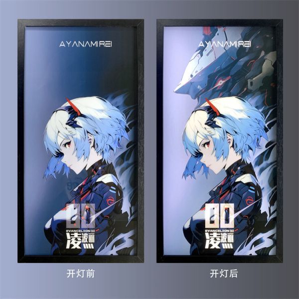 【海外代購】萌萌匠 EVA 新世紀福音戰士明日香綾波麗導光畫 