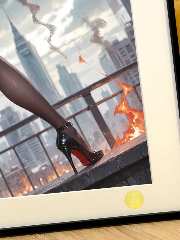 【海外代購】星空 《旗袍艾達王》Ada Wong生化危機里昂裝飾畫 